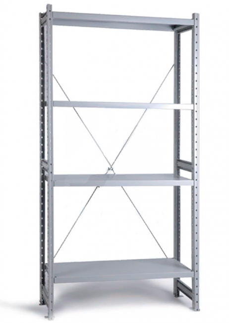 Стеллажи складские СК 2060x1000x600 4 полки СК полочный складской металлический стеллаж для балкона (до 125 кг на полку) СК 1064-2,1